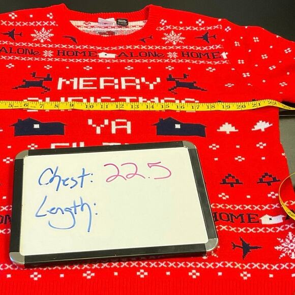 Home Alone Merry Christmas Ya Filthy Animal Ugly Christmas Sweater Size XL - Picture 9 of 10